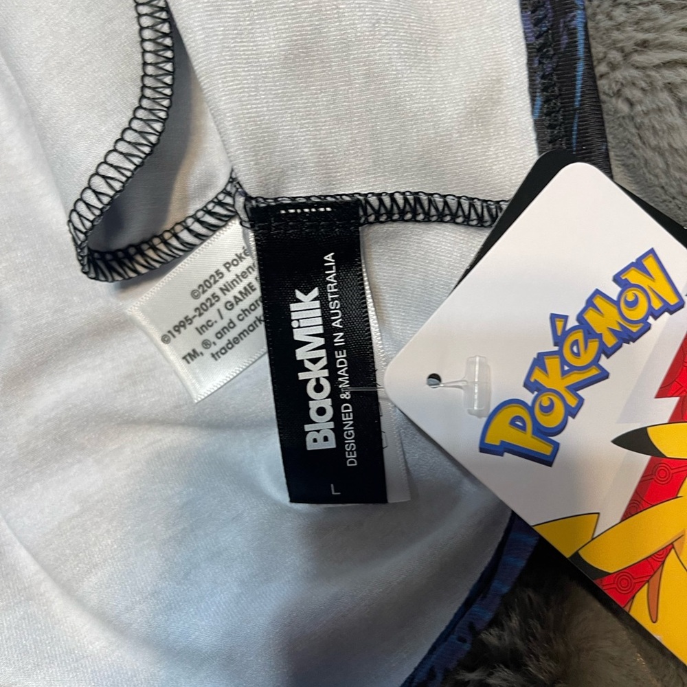 Blackmilk Pokemon Purple and Black Bat Pattern t shirt Dress - Picture 2 of 4